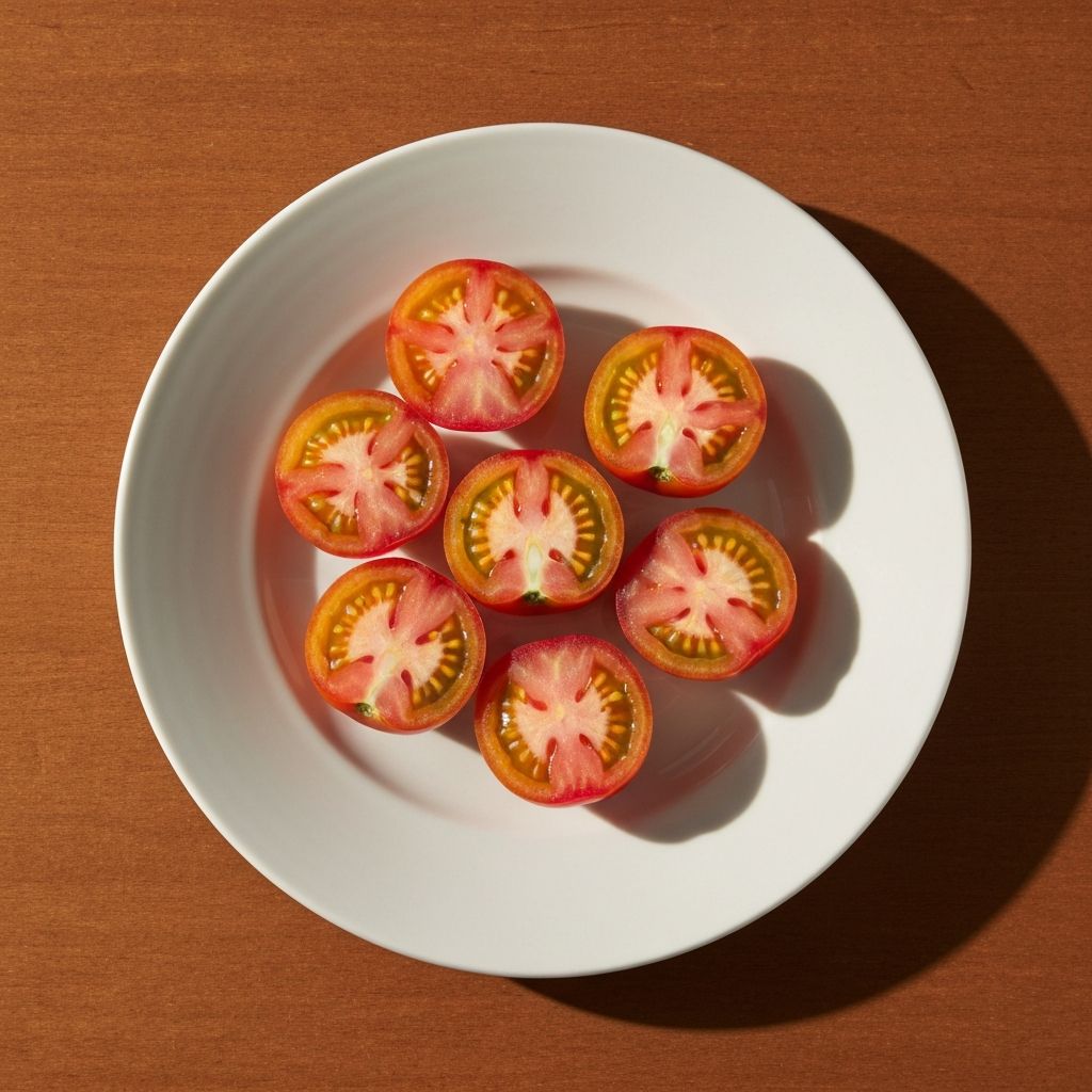 Heirloom tomato halves